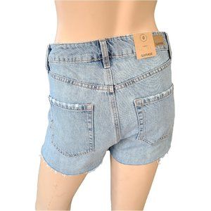 GARAGE NWT Distressed Mom Denim Shorts 0
